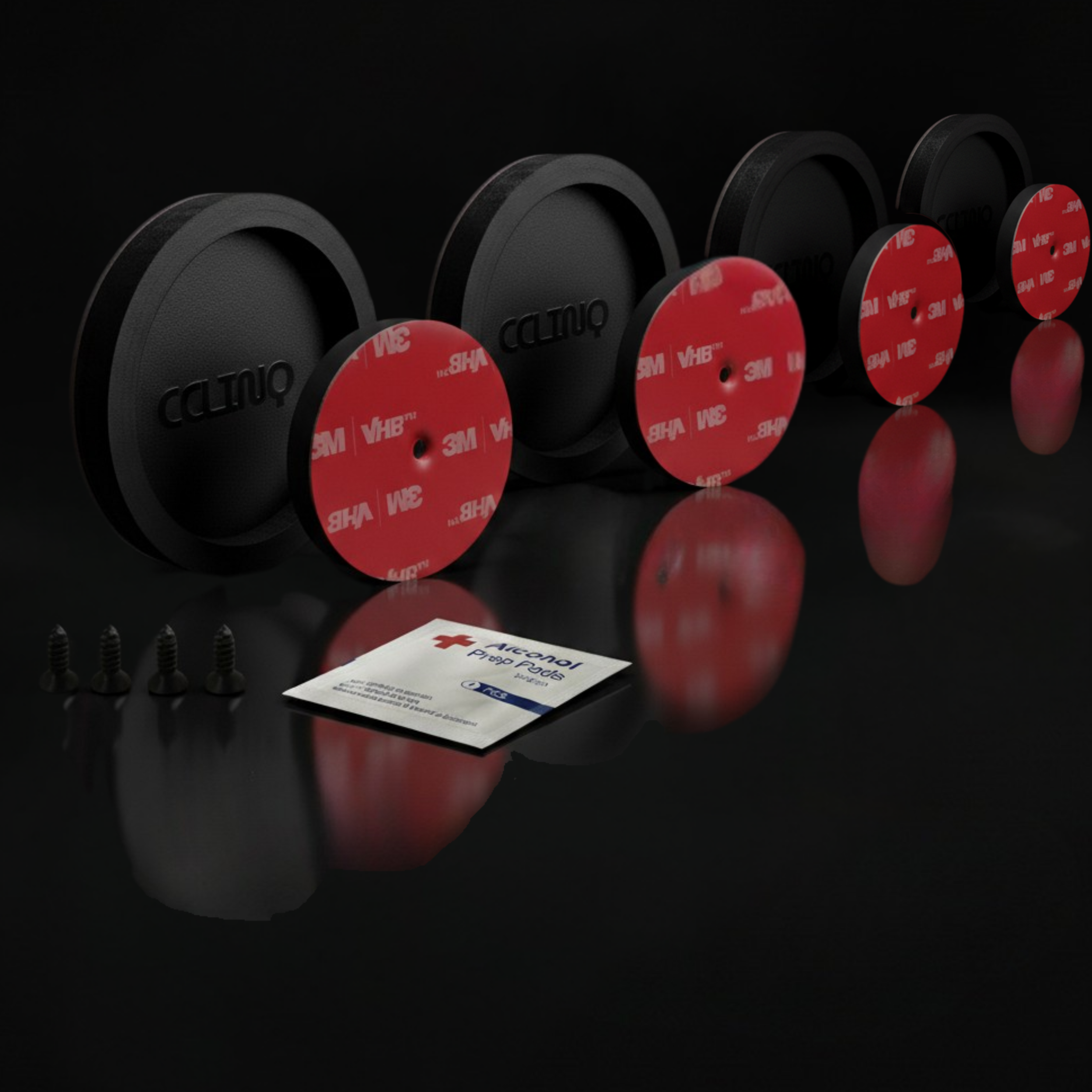 Magnet Kennzeichenhalter Set für die Ausstattung eines Fahrzeugs für Lang und Hochformat