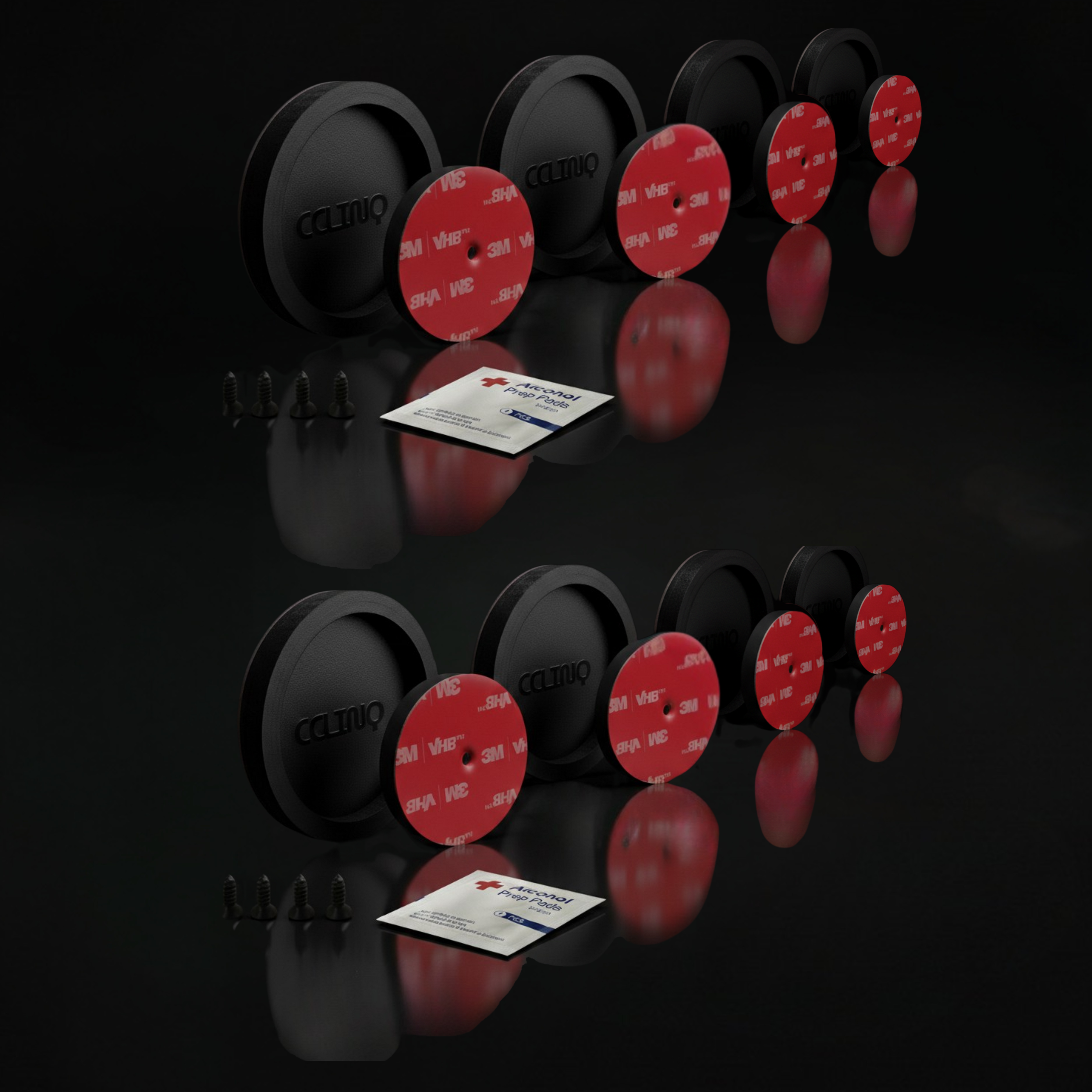 Magnet Kennzeichenhalter Set für die Ausstattung eines Fahrzeugs für Lang und Hochformat