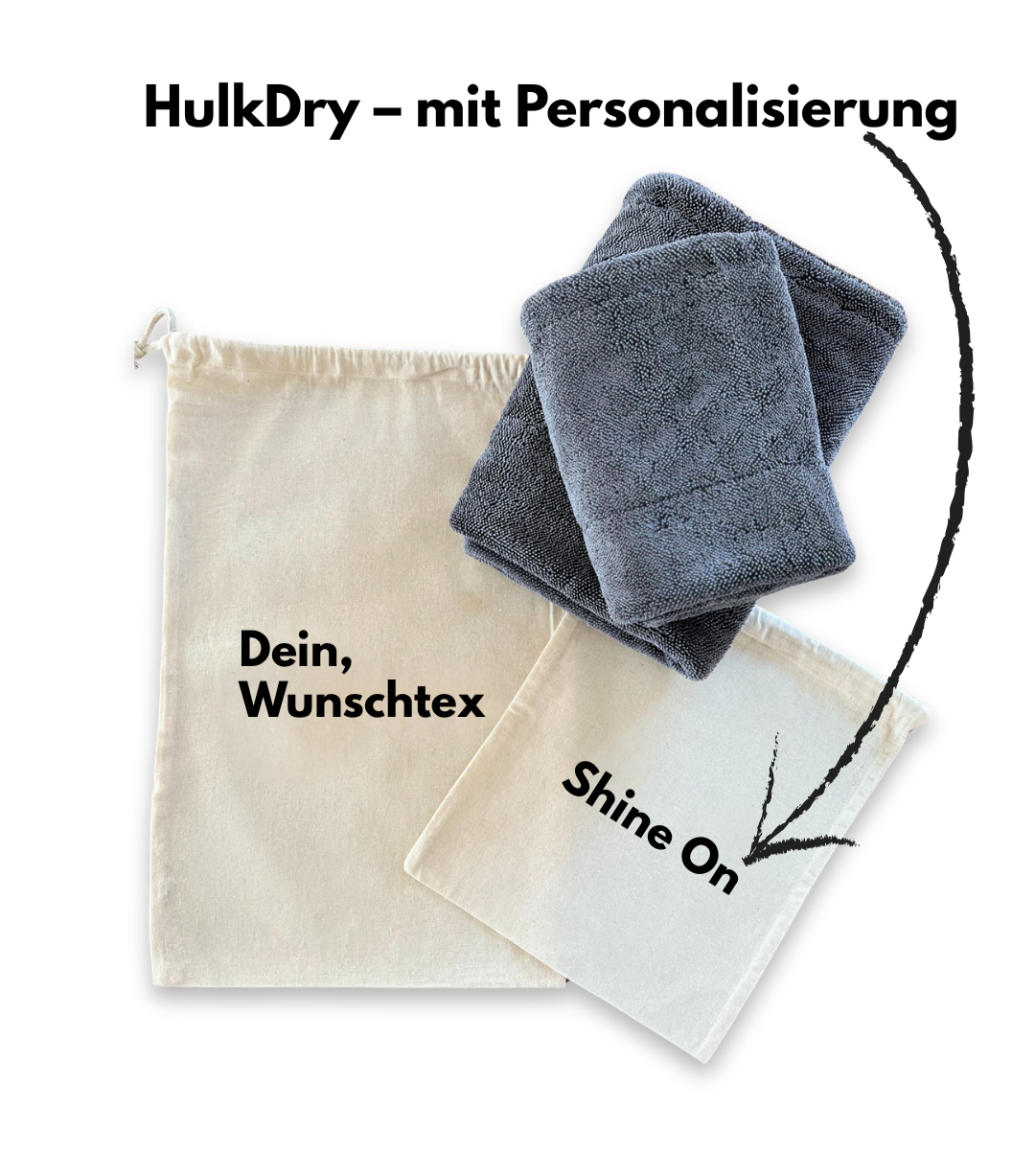 HulkDry – mit Personalisierung